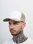 Бейсболка FLEXFIT арт. 6606CF (бежевый / белый)